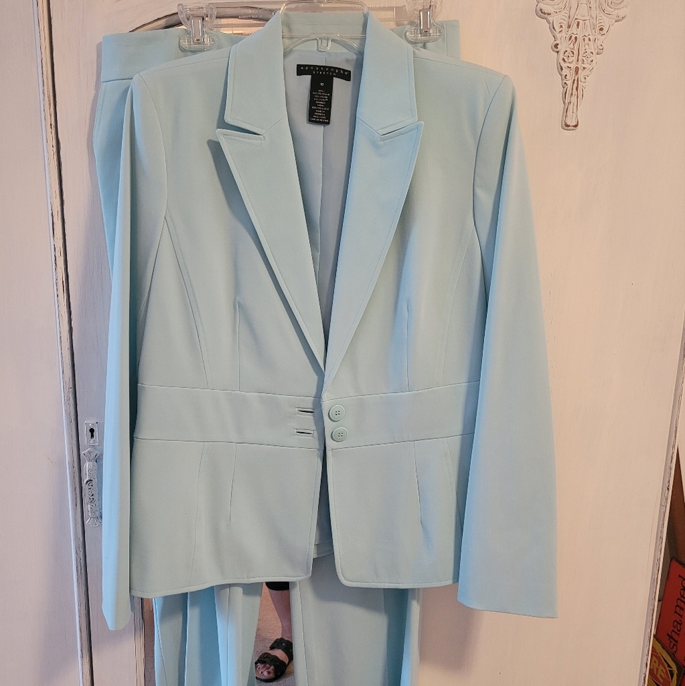 Blue suit, New, 12 pants, 10 jacket